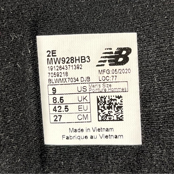 New Balance | Hook and Loop Leather 928v3 | Size 9, 2E - Picture 3 of 9